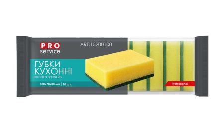 Губка кухонная 10шт PRO 46шт/уп 15200100