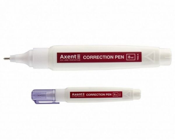 Коректор-ручка 8мл з металевим накінечником Axent 7002-a 24/576шт/уп