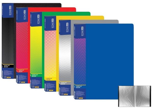Дисплей-книга А4  10 файлов Economix E30601 24/192шт/уп