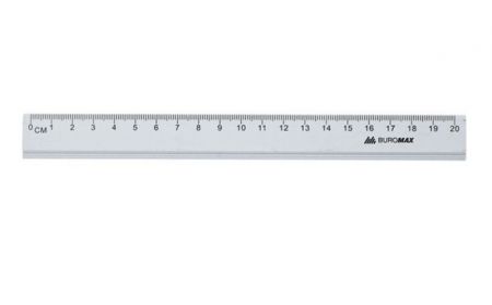 Линейка 20см алюминиевая BM.5800-20 24шт/уп