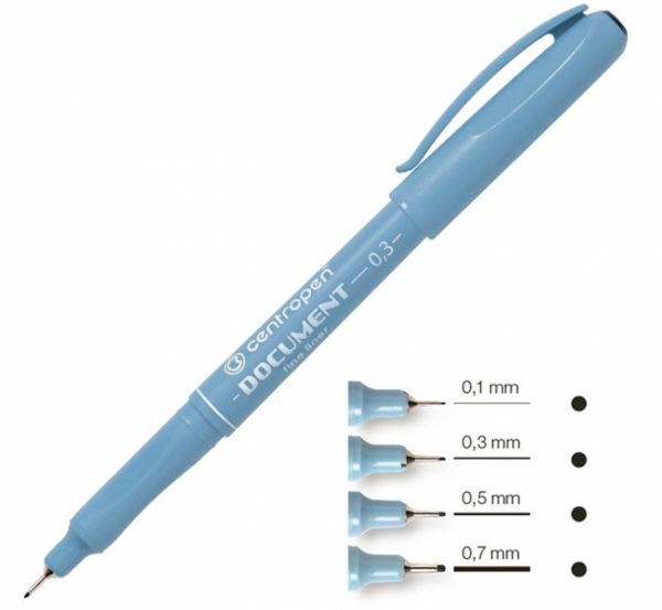 Линер 0,3мм Centropen 2631 черный 10шт/уп
