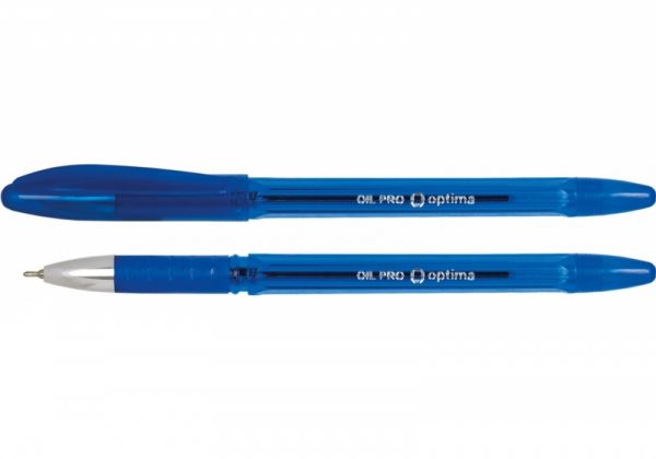 Ручка масляна Optima OIL PRO O15616-02 синя 12/144шт/уп