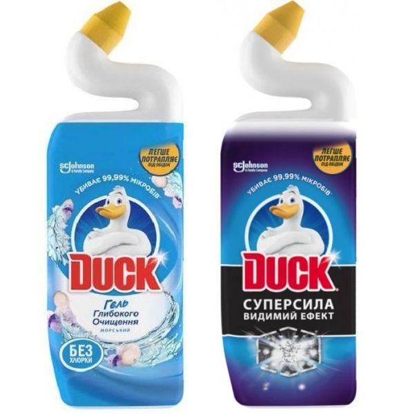 Чистящее средство для унитаза Duck Активный 500мл 12шт/уп