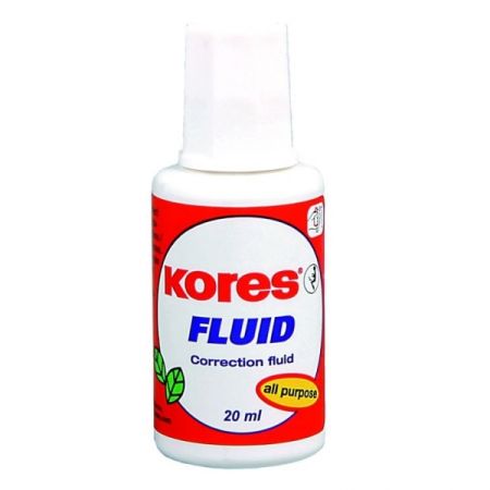 Корректор с кисточкой 20мл Fluid Kores K66101 10/520шт/уп