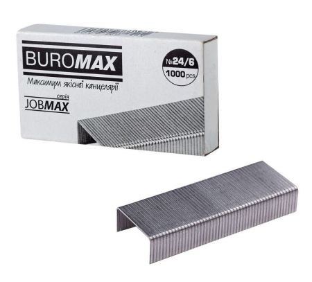 Скобы №24/6  30л 1000шт BM.4402 JOBMAX 10/500шт/уп
