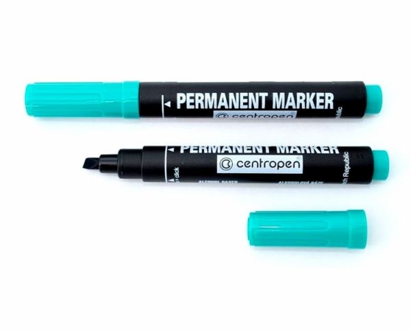 Маркер перманентний 1-5мм Centropen 8576/04 зелений клиновидний 10шт/уп