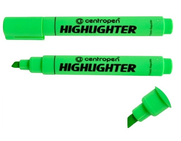 Маркер текстовий Centropen Fax 8852/04 зелений 10шт/уп