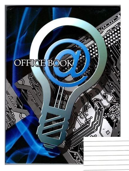 Книга А4 офсетна 192 арк. лінія тверда ламінована обкладинка
