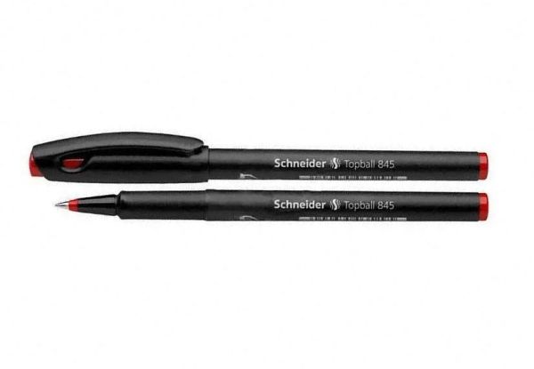Ручка капілярна ролер Schneider Topball 845 0,3мм червона S184502 10шт/уп
