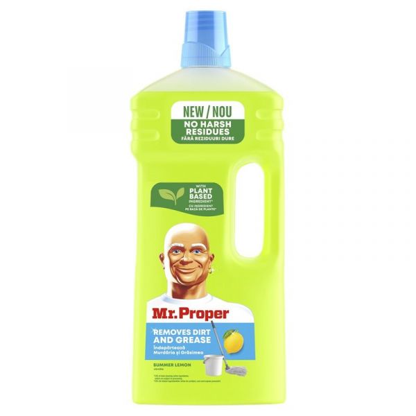 Моющее средство для уборки Mr. Proper Лимон 1,5л жидкий 9шт/уп