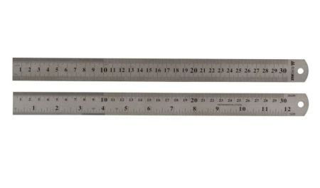 Линейка 30см стальная BM.5810-30 24шт/уп