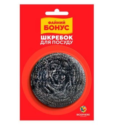 Скребок ленточный металлический 1шт Файний бонус 288шт/уп 15500140