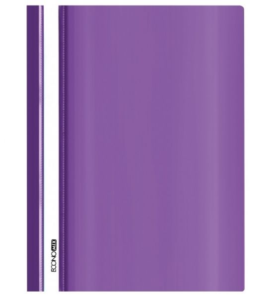 Скоросшиватель пластиковый А4 Economix E31511-12 фиолетовый 10/300шт/уп