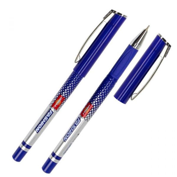 Ручка шариковая с грипом Unimax Fashion 121-02 синяя 12/120шт/уп 36633