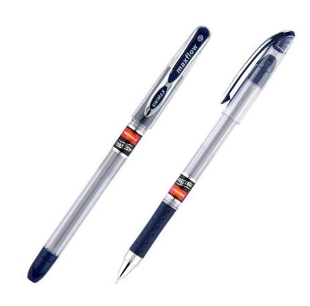Ручка шариковая с грипом Unimax Maxflow ux-117-02 синяя 12/120шт/уп 36626