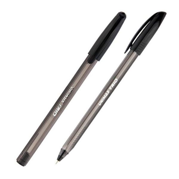 Ручка шариковая Unimax Trio 104-01 черная 12/120шт/уп 36589