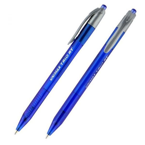 Ручка шариковая автоматическая Unimax Trio 109-02 синяя 12/120шт/уп 36604