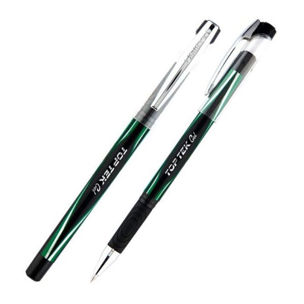 Ручка гелевая с грипом Unimax Top Tek Gel 133-04 зеленая 12/120шт/уп 36619
