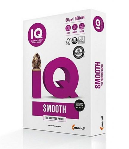 Бумага  А4 500л  IQ SMOOTH  (Mondi)  80 г/м.кв.
