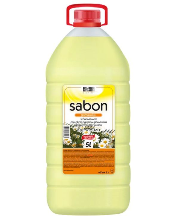 Мыло жидкое 5л Sabon крем Ромашка 4шт/уп