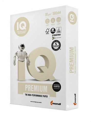 Бумага  А4 500л  IQ PREMIUM  (Mondi)  80 г/м.кв.