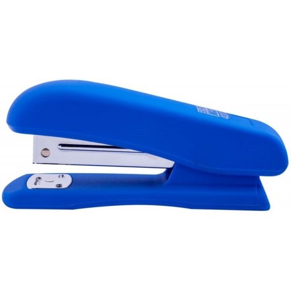 Степлер №24/6 26/6 20 арк. 65мм пластиковий Rubber Touch BM.4202-02 синій 12/48шт/уп