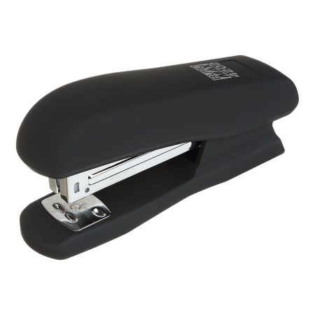 Степлер №24/6 26/6 20л 65мм пластиковый Rubber Touch BM.4202-01 черный 12/216шт/уп