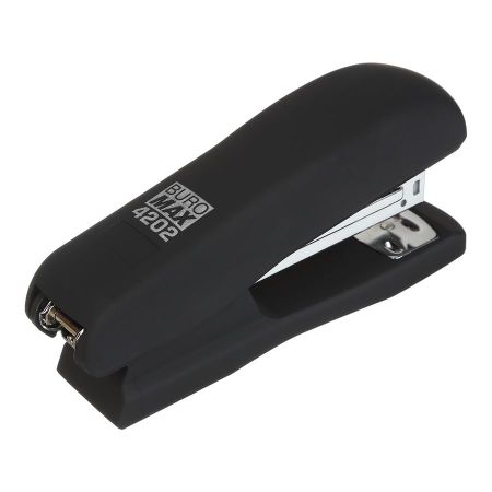Степлер №24/6 26/6 20л 65мм пластиковый Rubber Touch BM.4202-01 черный 12/216шт/уп