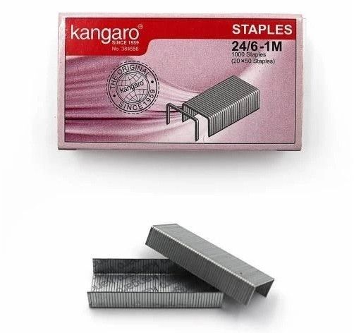 Скобы №24/6  20л 1000шт Kangaro Эконом 20/1000шт/уп