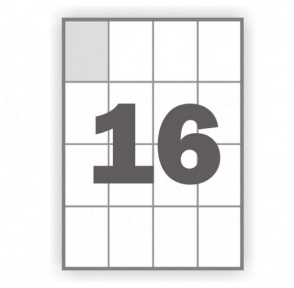 Этикетки самоклеящиеся на А4  idea! 105х37мм, 16 шт. 100 л. в упаковке