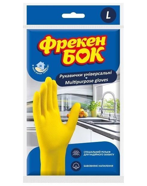 Рукавички універсальні  L 1пара Фрекен Бок 144шт/уп 17104882