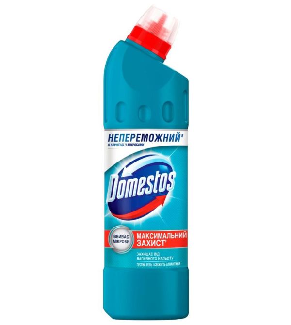 Чистящее средство для мытья и дезинфекции Domestos 1л Атлантик 12шт/уп