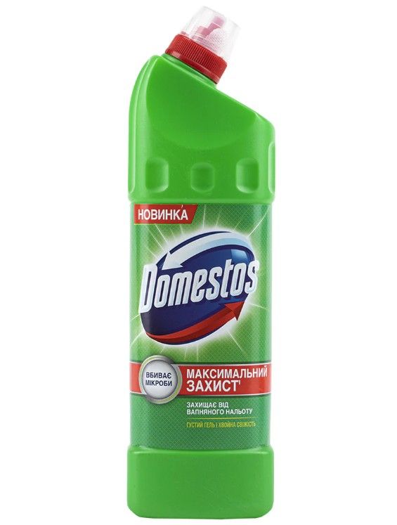 Чистящее средство для мытья и дезинфекции Domestos 1л Сосновый 12шт/уп