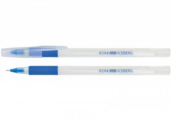 Ручка масляна Economix ICEBERG E10197-02 синя 50/1000шт/уп