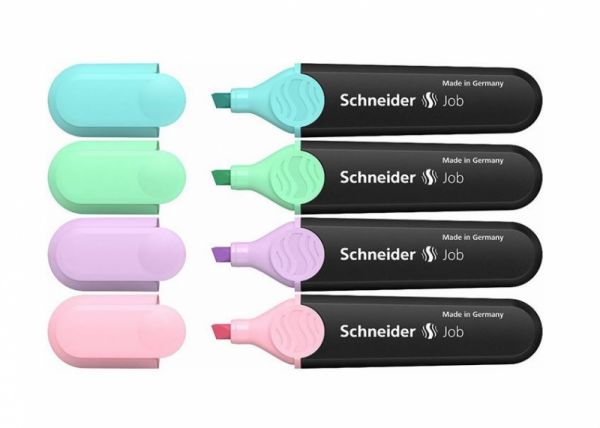 Набір маркерів текстових 4кольори Schneider Pastel JOB S115098 10шт/уп