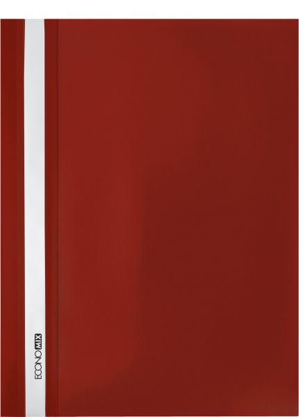 Скоросшиватель пластиковый А4 Economix E31511-18 бордовый 10/300шт/уп