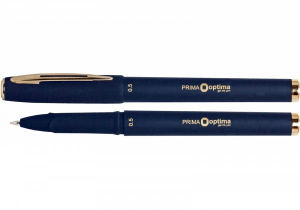 Ручка гелевая с грипом Optima Prima 15638-02 0,5 мм синяя 12/144шт/уп