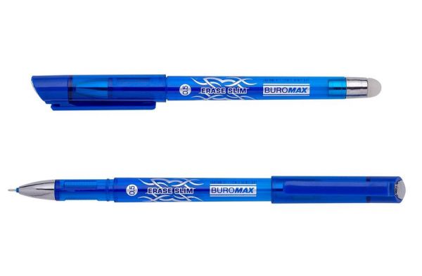 Ручка гелева пиши-стирай ERASE SLIM BM.8300-01 синя 12/144шт/уп