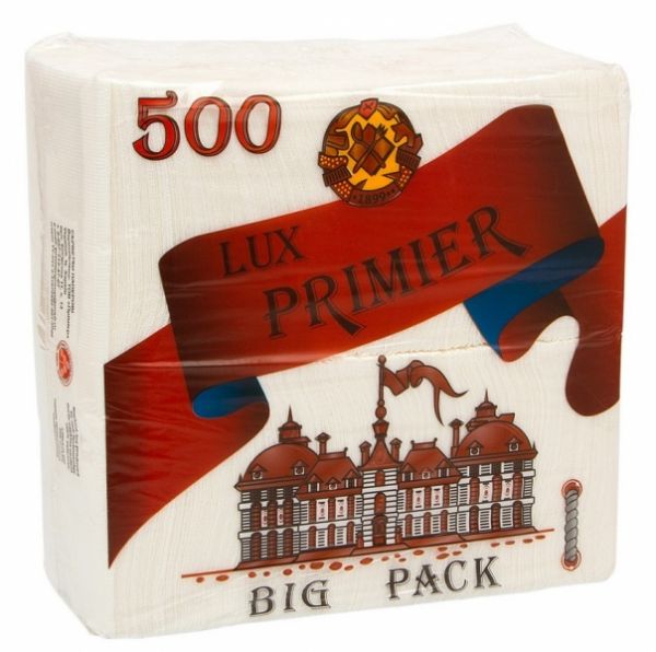Салфетки столовые 500шт Lux Primier
