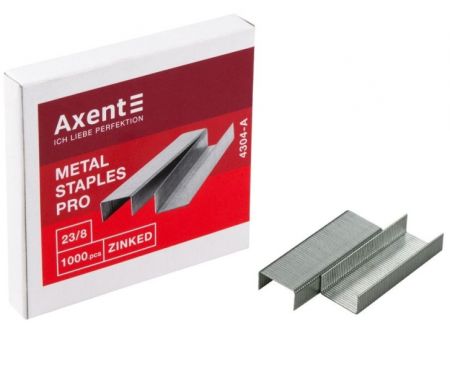 Скобы №23/8  50л 1000шт Axent 4304-a 20/200шт/уп