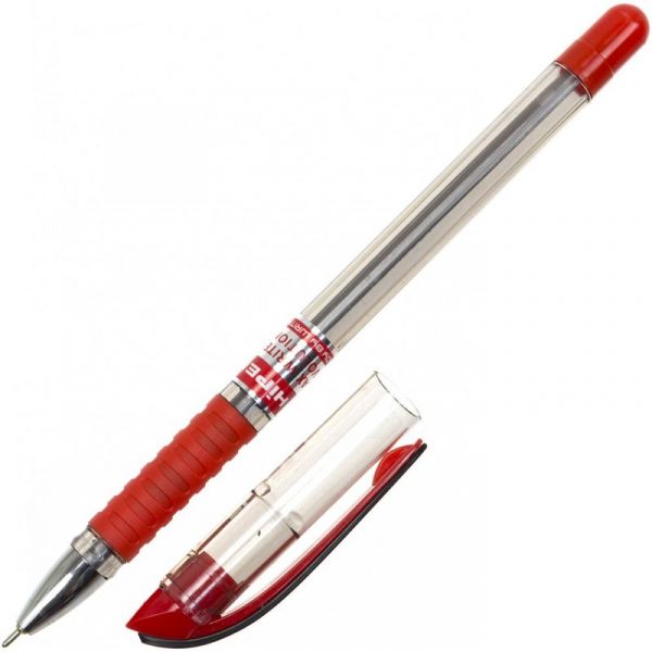 Ручка масляна Hiper Max Writer Evolution HO-335-ES червона 10шт/уп