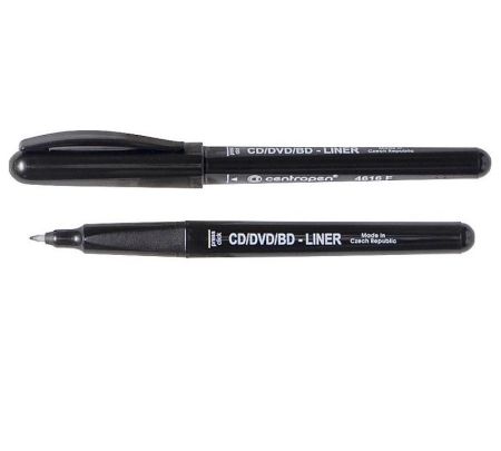 Маркер для CD-Pen Centropen 4616/01 0,6мм черный 10/360шт/уп