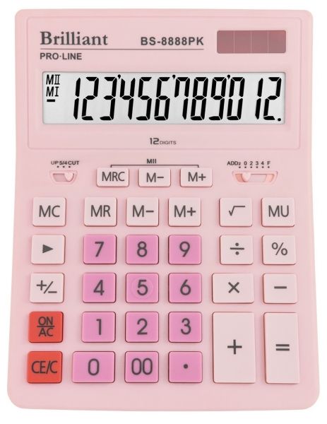 Калькулятор BRILLIANT BS-8888PK 12р 205х155х35мм 20/40шт/уп