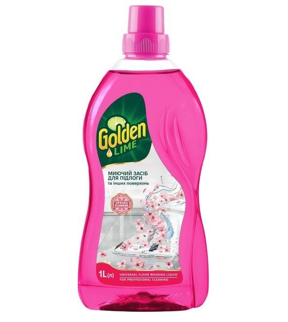 Миючий засіб для прибирання Golden Lime Весняні квіти 1л 12шт/уп 25515220