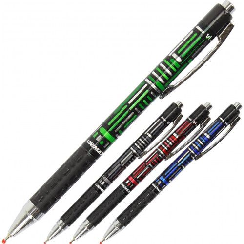Ручка шариковая автоматическая Unimax Electra синяя UX-123-02 12/120/шт/уп 36637