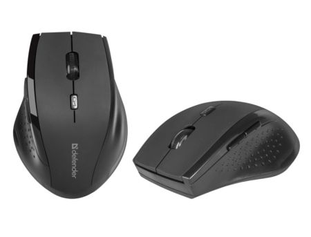 Мышь беспроводная DEFENDER Wireless ММ-365 черная