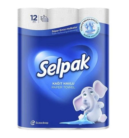 Рушник паперовий білий 3шари 12шт Selpak Pro 32761710