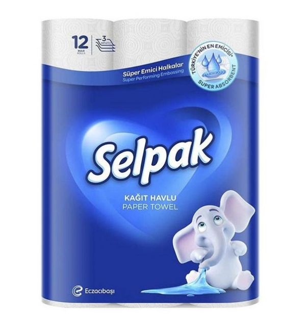 Рушник паперовий білий 3шари 12шт Selpak Pro 32761710
