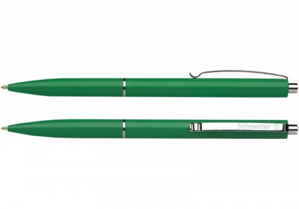 Ручка шариковая автоматическая Sсhneider К15 930804 корпус зеленый, синяя 50шт/уп