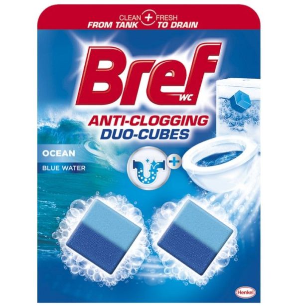 Освежитель для унитаза Bref DUO CUBES 2*50г кубики для бачка